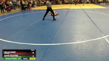 61 lbs Cons. Round 1 - Kellin Emery, Medford vs Gavin McAlpine, STMA (St. Michael/Albertville)