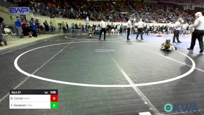 47 lbs Semifinal - Brinley Carter, Bartlesville Wrestling Club vs Tennesselynn Goodner, Standfast