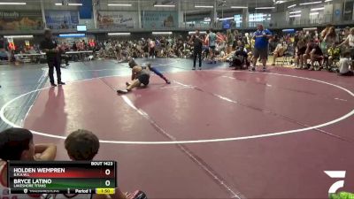 106 lbs Quarterfinal - Holden Wempren, B.R.A.W.L vs Bryce Latino, Lakeshore Titans