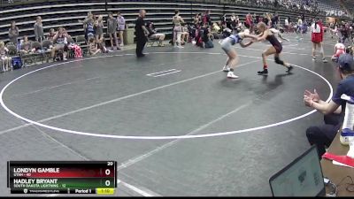 120 lbs Finals (8 Team) - Londyn Gamble, Utah vs Hadley Bryant, South Dakota Lightning