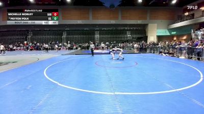 110 lbs Cons. Round 5 - Michelle Mobley, Oak Ridge vs Peyton Polk, Kelso
