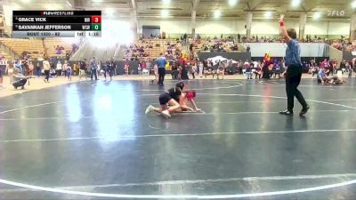 82 lbs Quarterfinal - Grace Vick, Maryville Wrestling vs Savannah Jefferson, Warren Co Wrestling