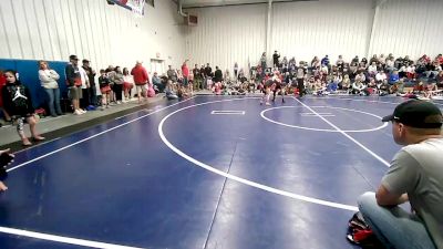 61 lbs Consi Of 4 - Jake Potts, Heat vs Josiah Peterson, Barnsdall Youth Wrestling