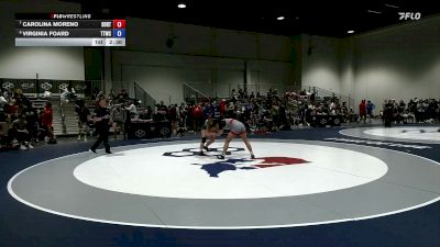 57 lbs Cons. Round 5 - Carolina Moreno, Southern Oregon Regional Training Center vs Virginia Foard, Team Tornado Wrestling Club