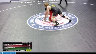 125 lbs Cons. Semi - Carson Hatch, California vs Santiago Garcia Rodriguez, Infinity Wrestling