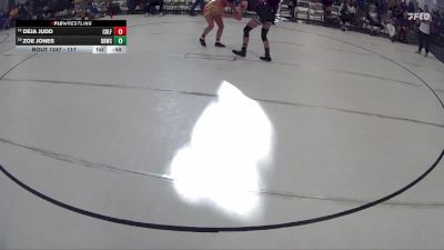 117 lbs Cons. Semi - Zoe Jones, Broken Bow Wrestling Club vs Deja Judd, LGW