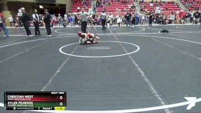 76 lbs Cons. Round 4 - Kyler Pearson, Pioneer Wrestling Club vs Christian West, Maize Wrestling Club