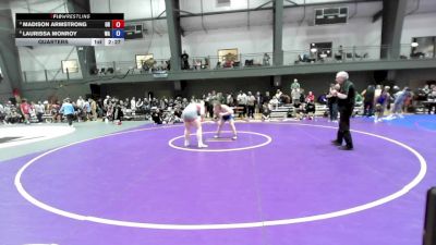 Junior Girls FS - 190 lbs Quarters - Madison Armstrong, OR vs Laurissa Monroy, WA