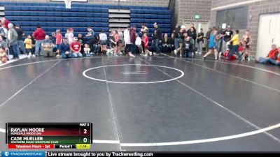 80 lbs 1st Place Match - Cade Mueller, Southern Idaho Wrestling Club vs Raylan Moore, Homedale Wrestling