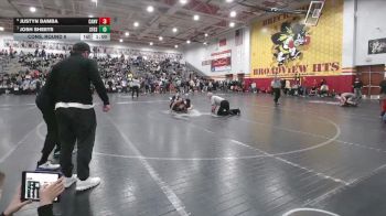 126 lbs Cons. Round 6 - Josh Sheets, Columbus St. Francis DeSales vs Justyn Bamba, Canyon View