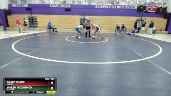 125 lbs Semifinal - Jaylen McCammon, Sullivan vs Grace Sharp, Carmel