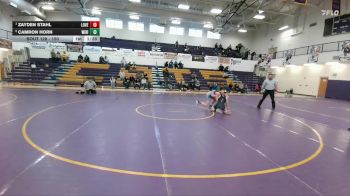 150 lbs 1st Place Match - Zayden Stahl, Lovell vs Camron Horn, Wind River