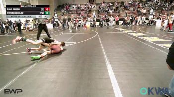 80 lbs Consi Of 8 #2 - Riot Smith, Cleveland Takedown vs Owen Schiltz, Verdigris Youth Wrestling