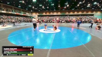 100 lbs Champ. Round 2 - Sophia Villoria, Will C. Wood vs Alexis Toscano, Lincoln (Stockton)