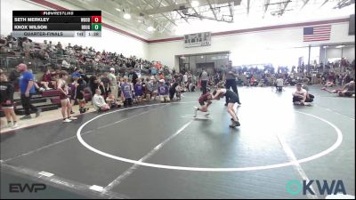 70 lbs Quarterfinal - Seth Merkley, Woodward Youth Wrestling vs Knox Wilson, Rough Riders
