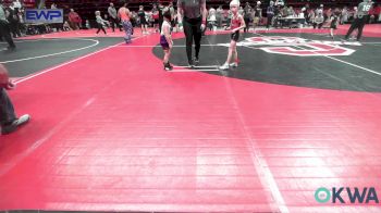 43 lbs Semifinal - Rush Wilson, Barnsdall Youth Wrestling vs Baker May, Mannford Pirate Youth Wrestling