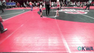 43 lbs Semifinal - Rush Wilson, Barnsdall Youth Wrestling vs Baker May, Mannford Pirate Youth Wrestling