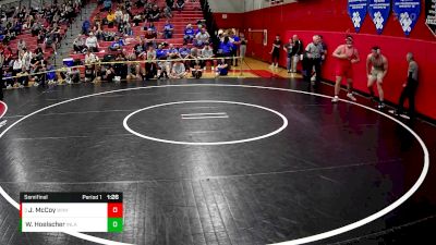 285 lbs Semifinal - Jonah McCoy, Westmont Hilltop Hs vs William Hoelscher, Indian Land