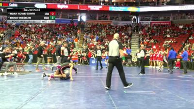 3A-150 lbs Cons. Round 4 - Brady Rissman, Western Dubuque vs Noah Howk-Erwin, Linn-Mar