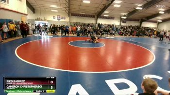 106 lbs Champ. Round 1 - Rico Ramirez, Lingle-Ft. Laramie/Southeast vs Cameron Christopherson, Sheridan