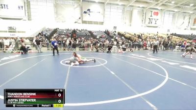 124 lbs Champ. Round 3 - Justin Stiefvater, Club Not Listed vs Thandon Bensink, WRCL Wrestling Club