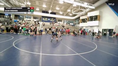 144 lbs Cons. Round 3 - Wyatt Christensen, Syracuse Wrestling Club vs Jacob Swensen, Ridgeline Riverhawks