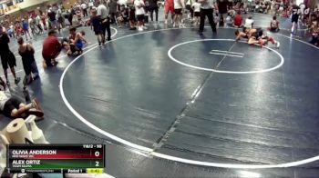 90 lbs Cons. Round 3 - Olivia Anderson, RED WAVE WC vs Alex Ortiz, Team Selma