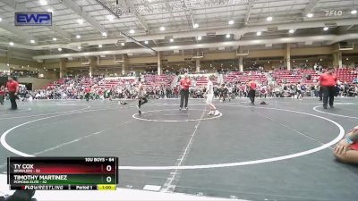 64 lbs Semifinal - Ty Cox, Brawlers vs Timothy Martinez, Pomona Elite