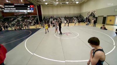 132 lbs Champ. Round 2 - Cole Sharp, Uintah Wrestling vs Macen Fearn, Sanderson Wrestling Academy