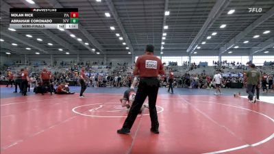 120 lbs Semifinal - Nolan Rice, PA vs Abraham Coronado, NV