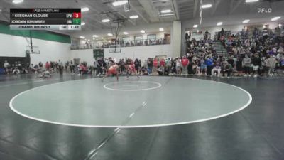165 lbs Champ. Round 2 - Keeghan Clouse, GPWA vs Jordan Krumrey, Unaffiliated