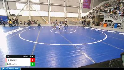 70 lbs Round 3 - Camden Davis, Oregon vs Ethan Hess, Grangeville Youth WC