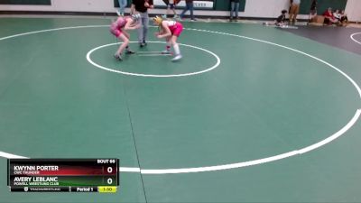 90 lbs Quarterfinal - Avery LeBlanc, Powell Wrestling Club vs Kwynn Porter, CWC Thunder