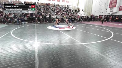 126 lbs Round Of 16 - James Botelho, Norwood vs Dillon Daukantas, Nashoba