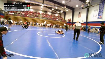 110-120 lbs Rr Rnd 2 - Roman Baker, Skiatook Youth Wrestling 2022-23 vs Bashlin Cardona, Dark Cloud Wrestling Club