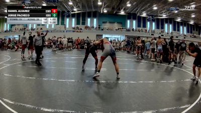 150 lbs Round 3 (4 Team) - Jorge Pacheco, KONG HS vs Daniel Alvarez, Cowboy WC