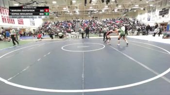 Girls 125 lbs 5th Place Match - Sophia Sevaaetasi, Monterey Girls vs Marlena Gustafson, Santa Cruz Girls