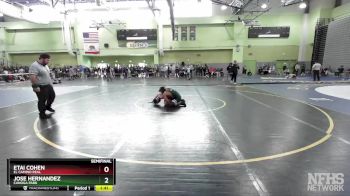 120 lbs Semifinal - Etai Cohen, El Camino Real vs Jose Hernandez, CANOGA PARK