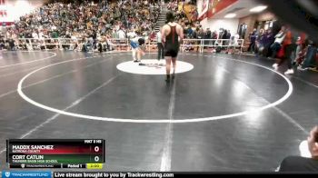 195 lbs Champ. Round 1 - Cort Catlin, Thunder Basin High School vs Maddx Sanchez, Natrona County