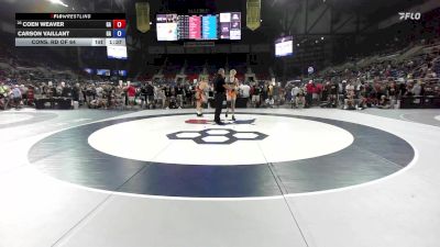 190 lbs Cons. Rd Of 64 - Coen Weaver, GA vs Carson Vaillant, GA