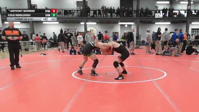 144 lbs Consi Of 8 #1 - Anthony Moreno, Nyma vs Cole Riddlough, Farmingdale