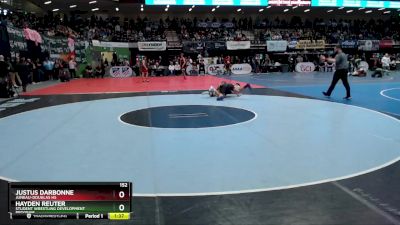 152 lbs Quarterfinal - Justus Darbonne, Juneau-Douglas HS vs Hayden Reuter, Student Wrestling Development Program