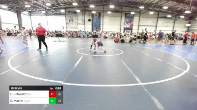 56 lbs Rr Rnd 3 - Ethan Schwartz, All-American Wrestling Club vs River Martin, Team Bro