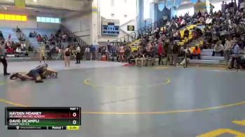 182 lbs Cons. Semi - Hayden Moaney, Delaware Military Academy vs David DiCampli, Sussex Tech H S