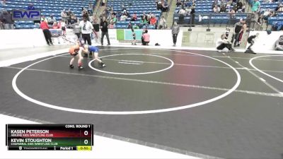 49 lbs Cons. Round 1 - Kevin Stoughton, Chaparral Kids Wrestling Club vs Kasen Peterson, Abilene Kids Wrestling Club