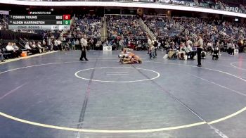2A 126 lbs Cons. Round 1 - Alden Harrington, North Pitt High School vs Corbin Young, Madison High School