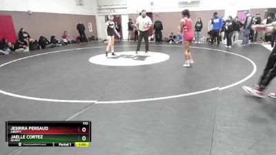 110 lbs Cons. Round 4 - Jesirra Persaud, Liberty vs Jaelle Cortez, Gilroy