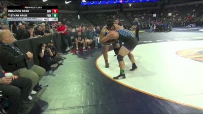 285 lbs Round Of 32 - Brandon Bass, Servite (SS) vs Ethan Naus, Frontier (CS)