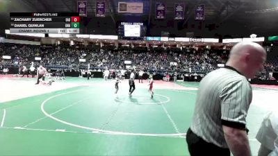 55 lbs Champ. Round 1 - Daniel Quinlan, Unattached vs Zachary Zuercher, EAG2