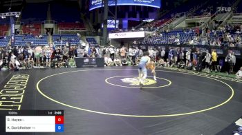 100 lbs Quarters - Rocco Hayes, Illinois vs Kole Davidheiser, Pennsylvania